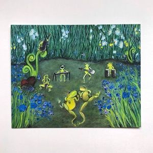Croaking Seven Live At The Marsh Signed Art Print Oil Painting